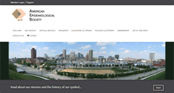 Desktop Screenshot of americanepidemiologicalsociety.org